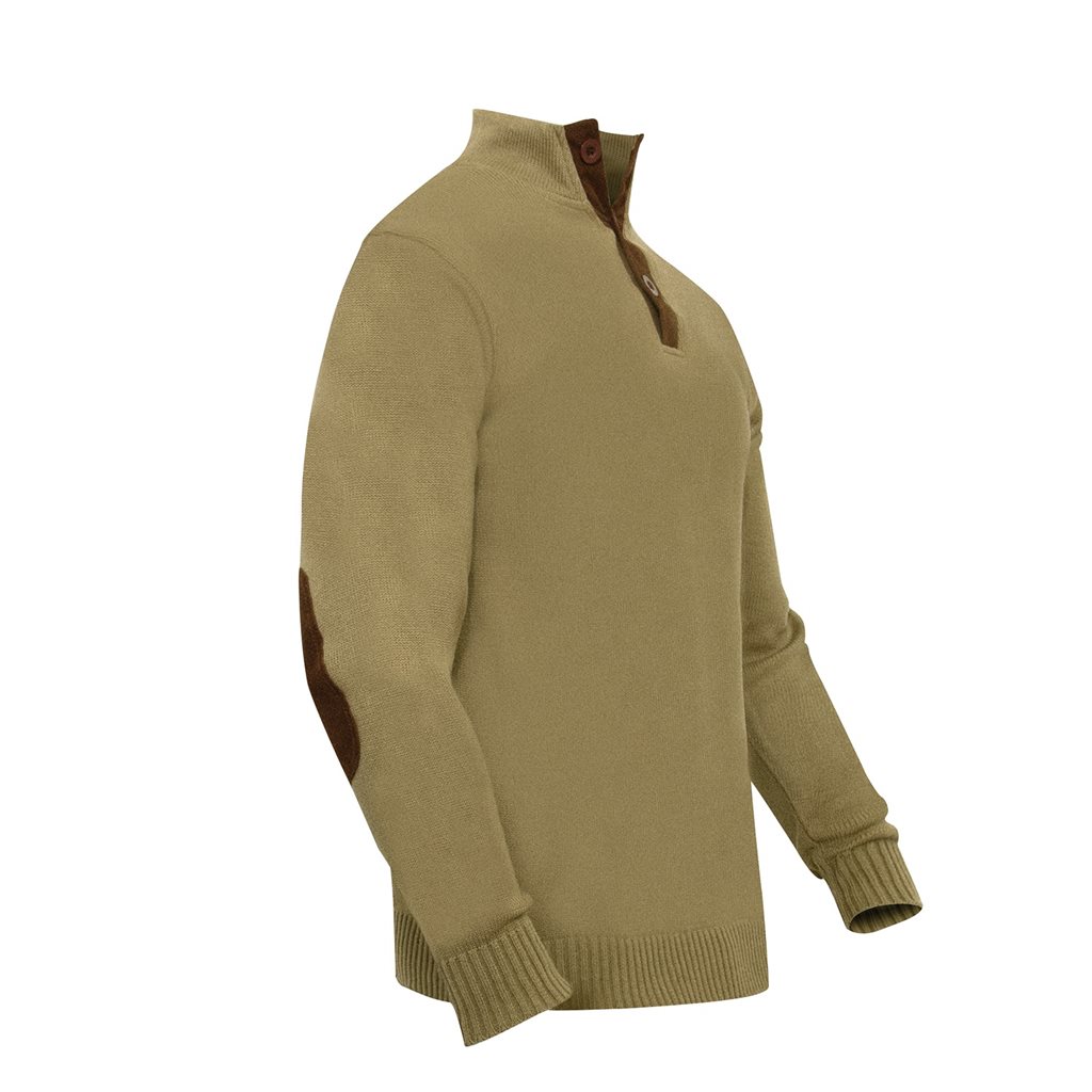 Svetr 3 knoflíky KHAKI vel. XL