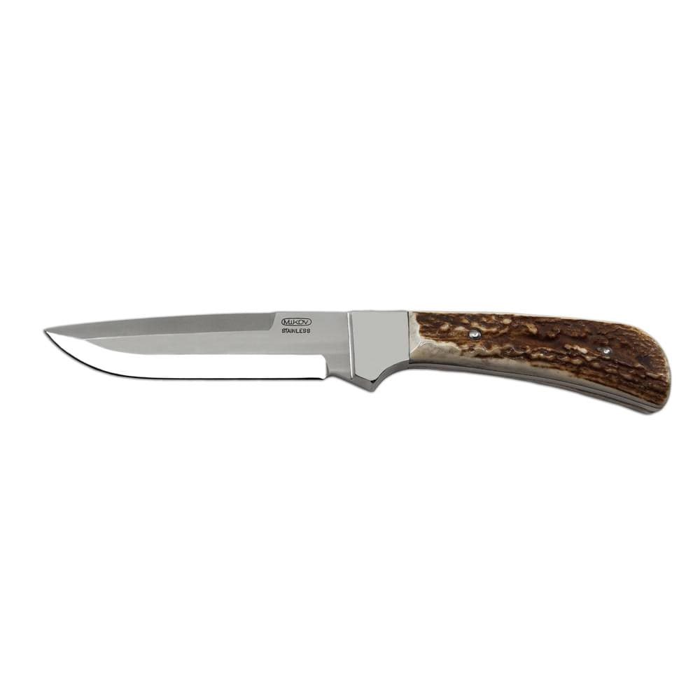 Nůž lovecký NEREZ s pevnou čepelí střenka PAROH čepel 130mm