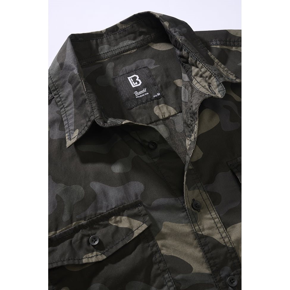 Košile ROADSTAR krátký rukáv DARK CAMO vel. L