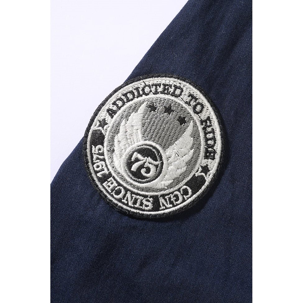 Košile LUIS VINTAGE dlouhý rukáv MODRÁ vel. 6XL