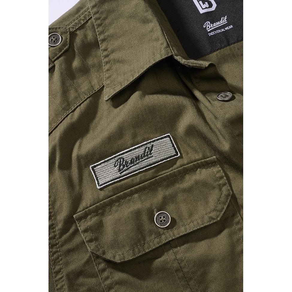 Košile LUIS VINTAGE krátký rukáv ZELENÁ vel. 4XL