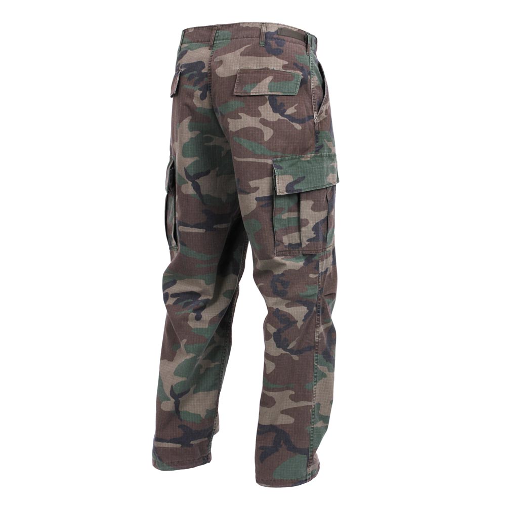 Kalhoty VINTAGE VIETNAM ERA WOODLAND vel. L