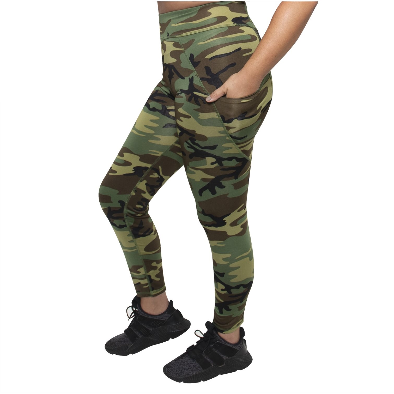 Legíny dámské WORKOUT s kapsami WOODLAND vel. L