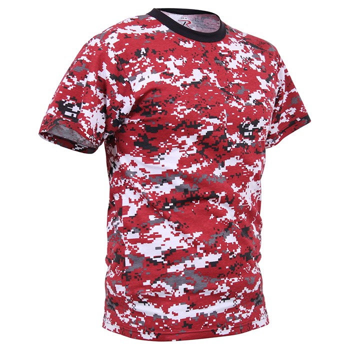 Triko DIGITAL RED CAMO vel. S
