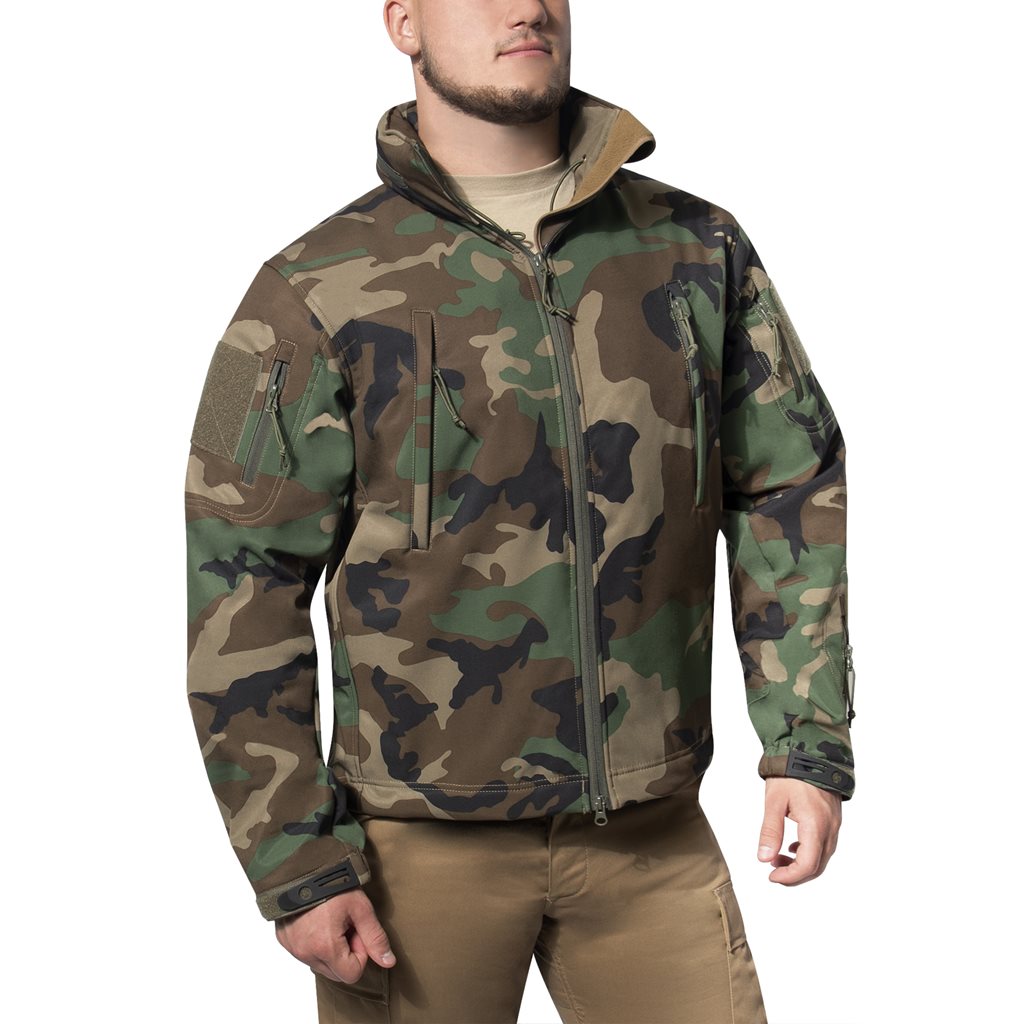 Bunda CONCEALED CARRY softshell WOODLAND vel. 3XL