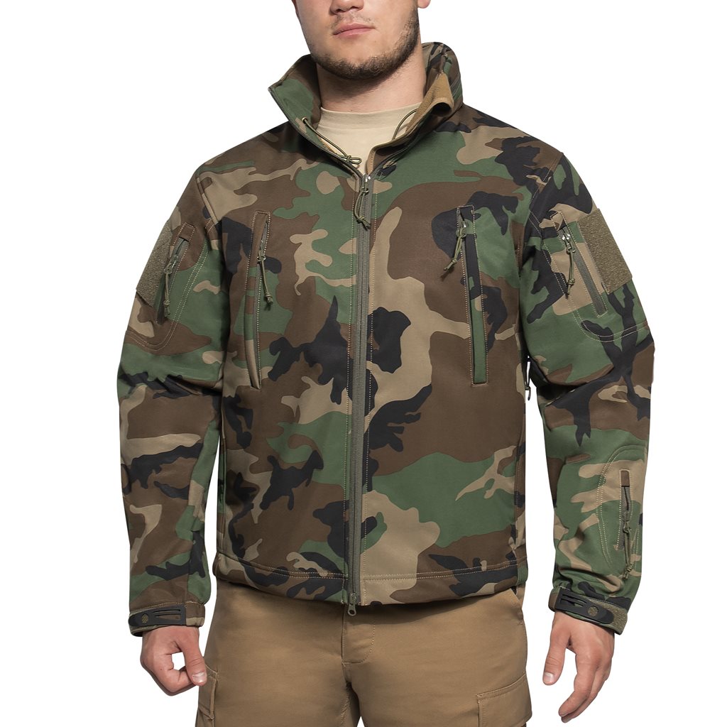 Bunda CONCEALED CARRY softshell WOODLAND vel. 3XL