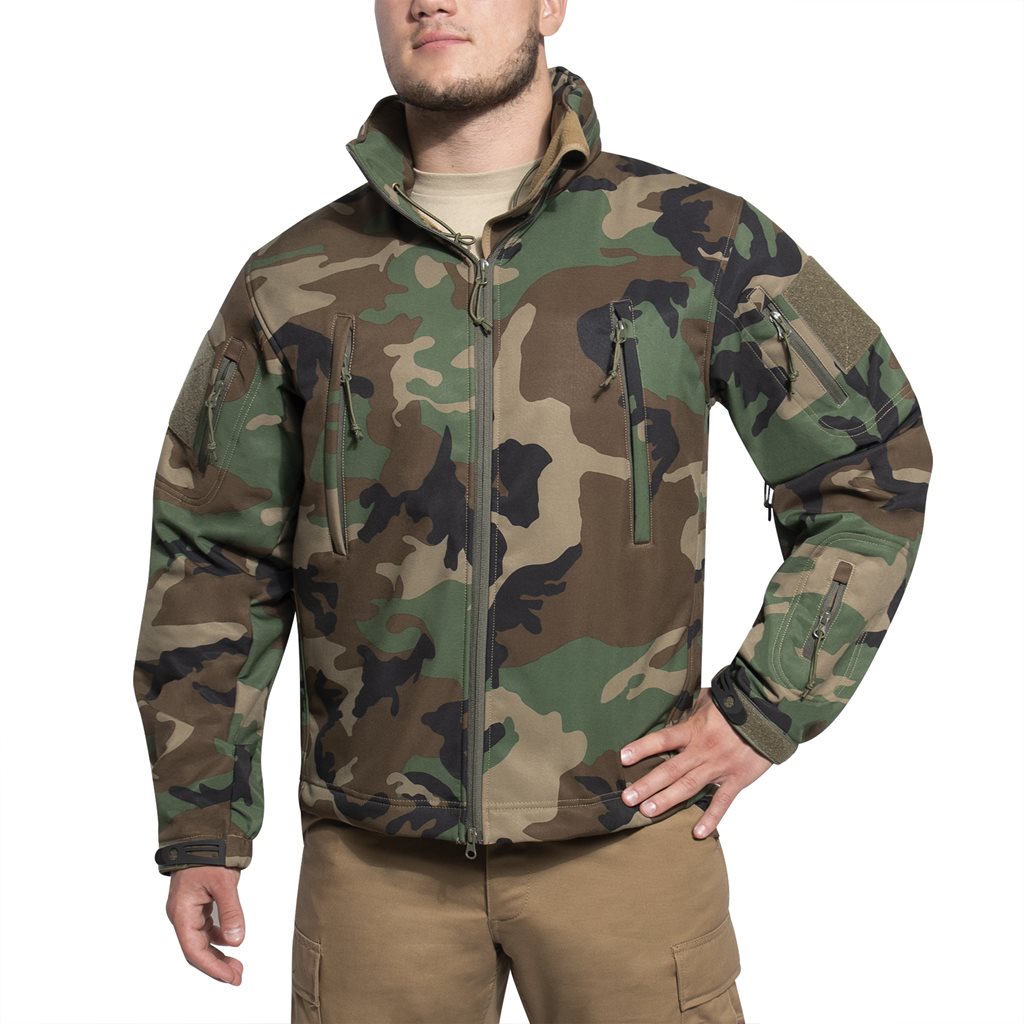 Bunda CONCEALED CARRY softshell WOODLAND vel. 3XL