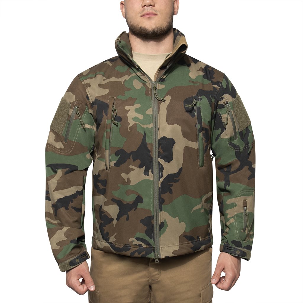 Bunda CONCEALED CARRY softshell WOODLAND vel. 3XL