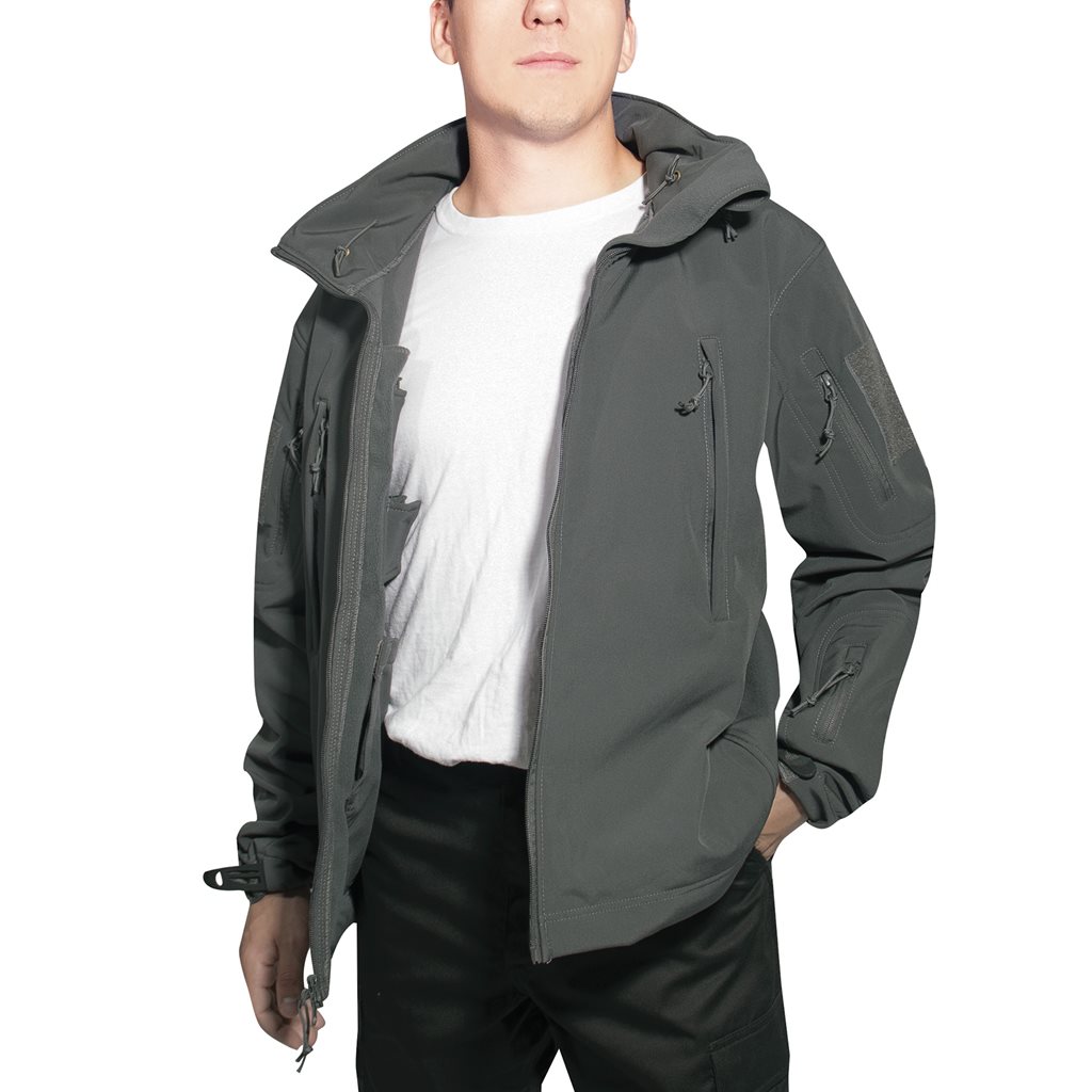 Bunda CONCEALED CARRY softshell ŠEDÁ vel. XXL