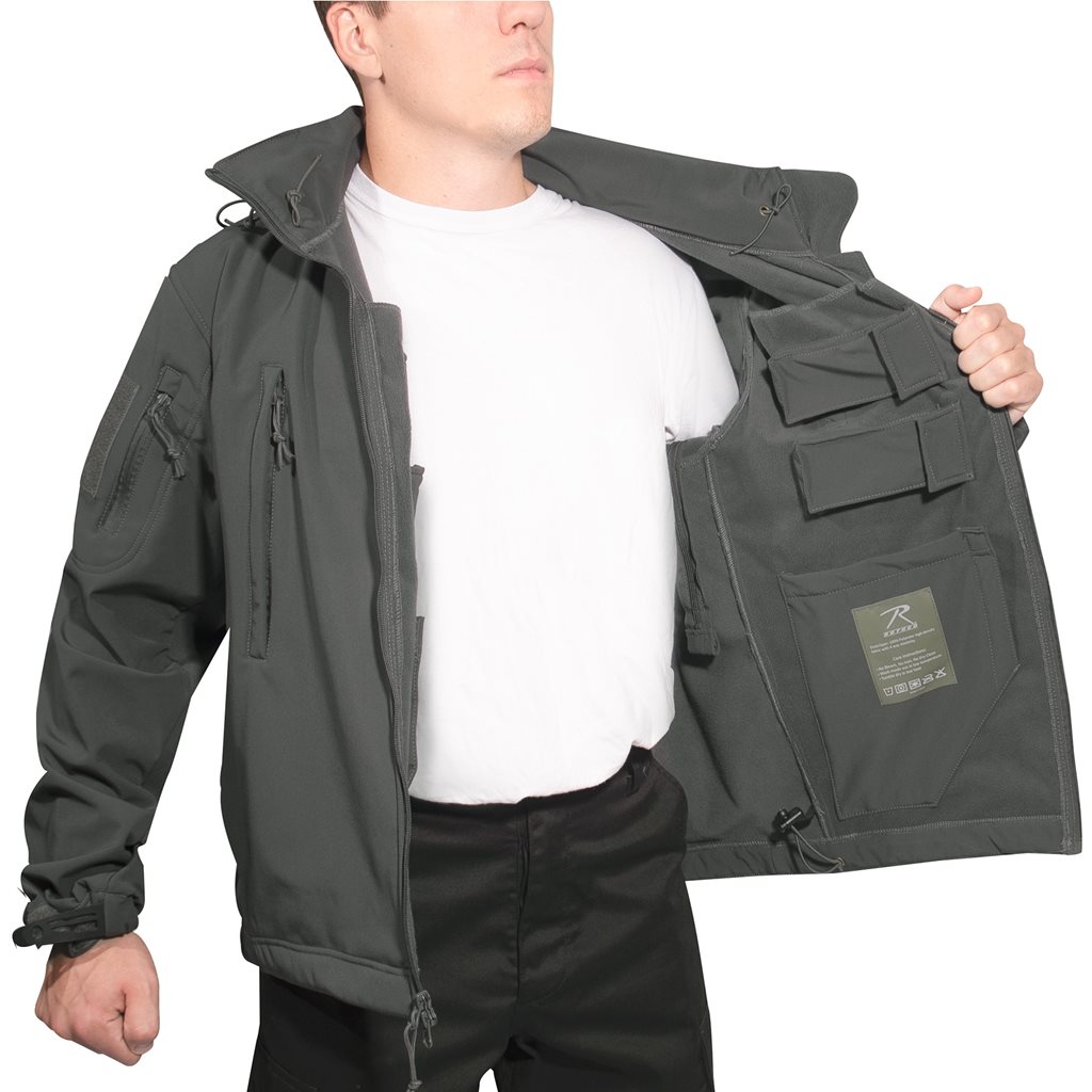 Bunda CONCEALED CARRY softshell ŠEDÁ vel. XXL