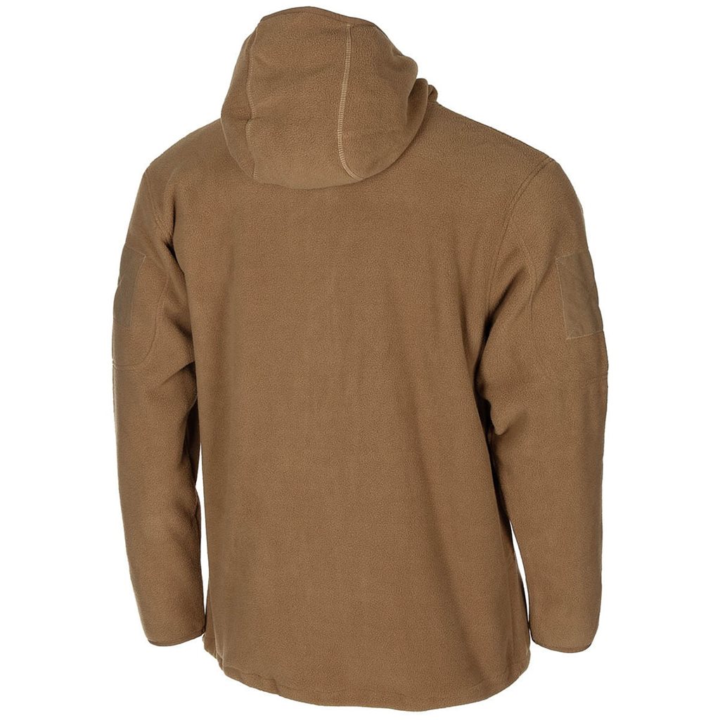 Mikina FLEECE na zip s kapucí TACTICAL COYOTE vel. L