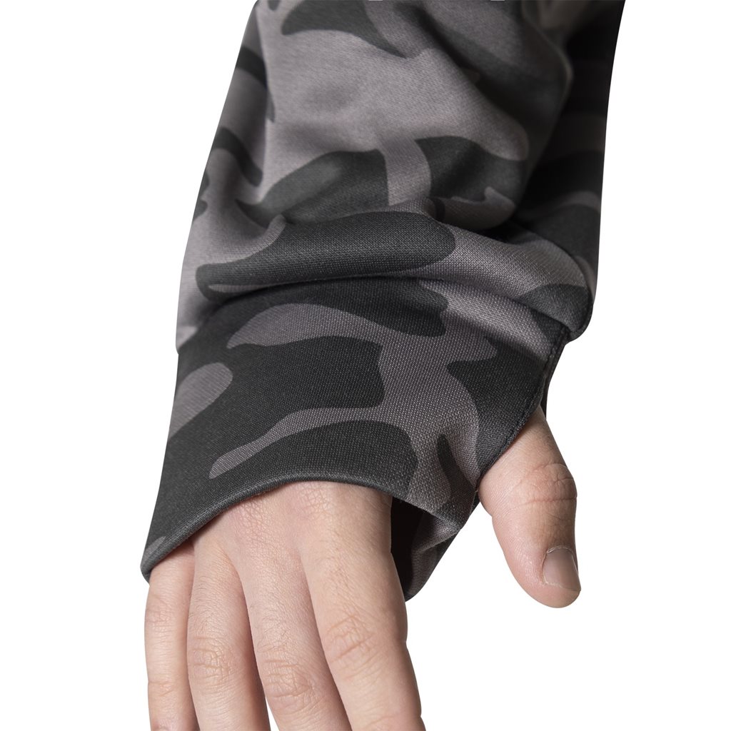 Mikina CONCEALED CARRY s kapucí BLACK CAMO vel. L