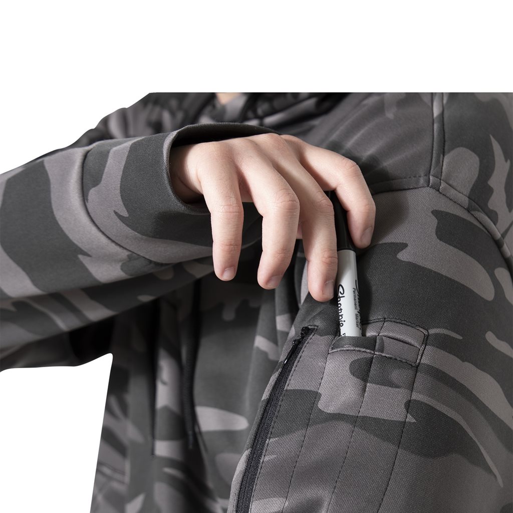 Mikina CONCEALED CARRY s kapucí BLACK CAMO vel. XL