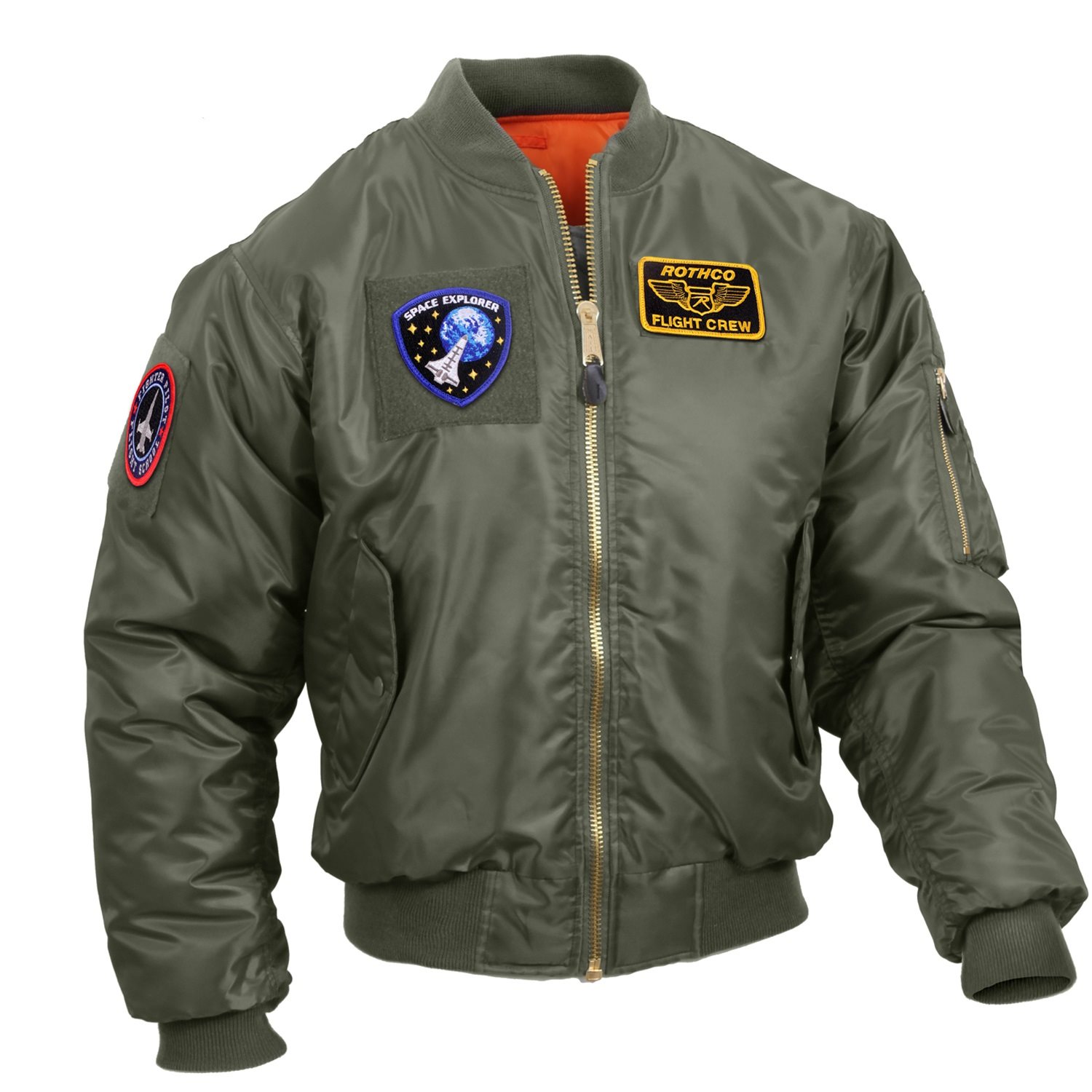 Bunda s nášivkami MA1 FLIGHT SAGE GREEN vel. 3XL