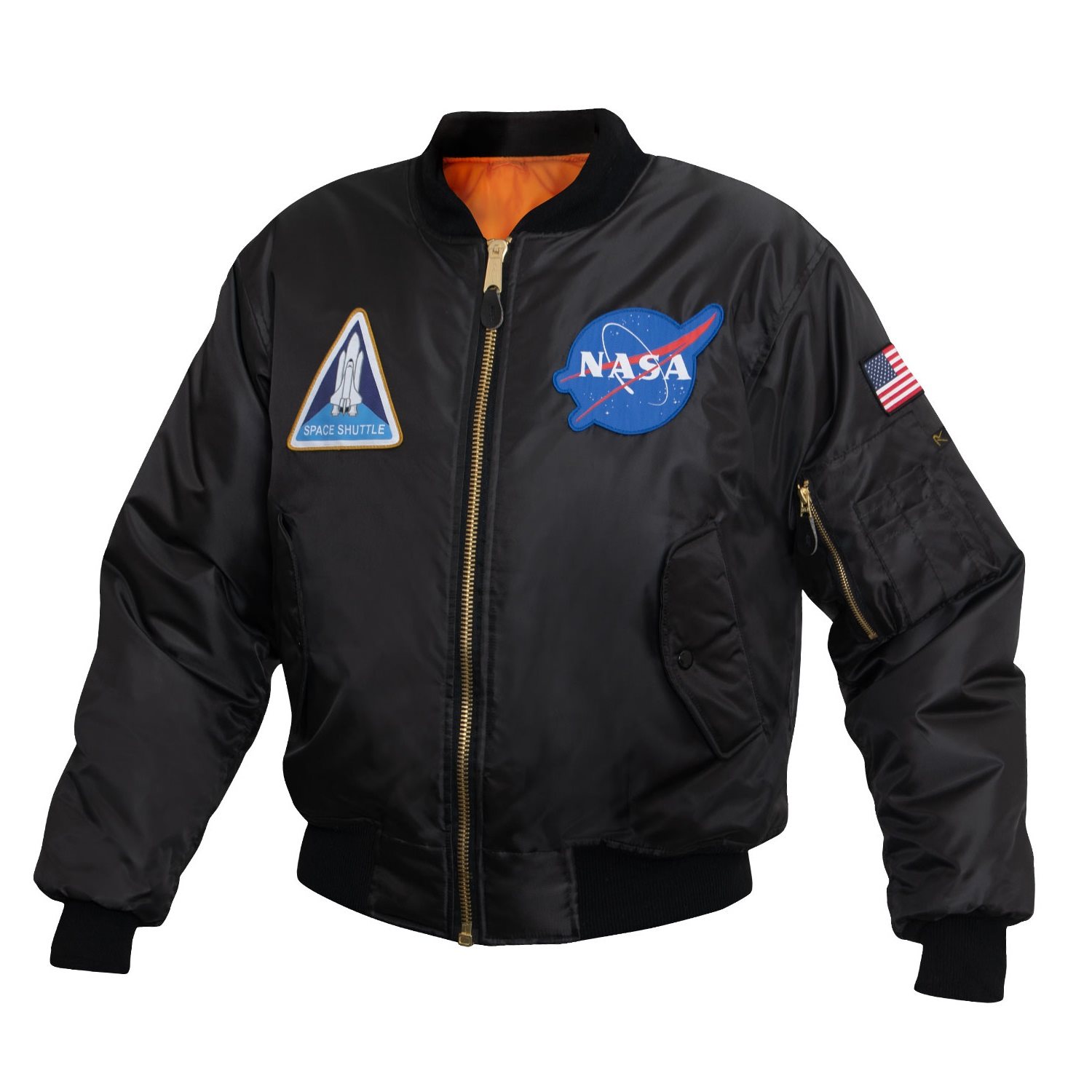 Bunda MA1 FLIGHT NASA ČERNÁ vel. 3XL