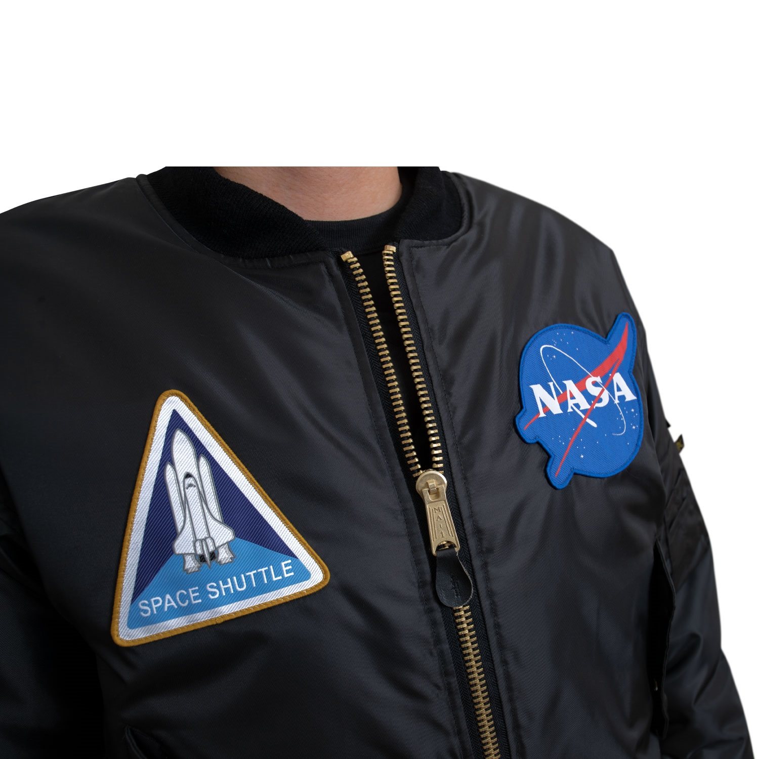 Bunda MA1 FLIGHT NASA ČERNÁ vel. L