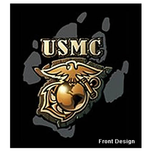 Triko USMC BULDOG ČERNÉ vel. M