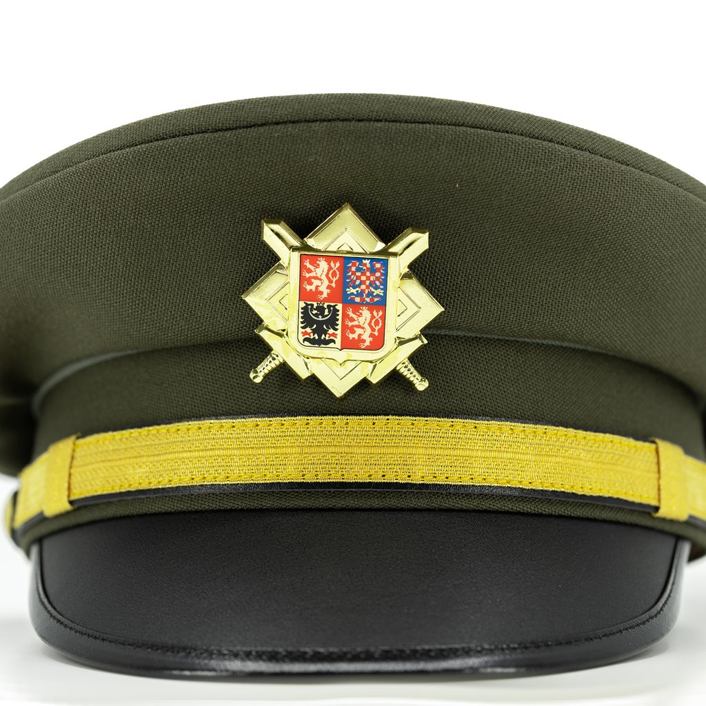 Čepice / Brigadýrka ČS se zlatým odznakem ZELENÁ vel. 54