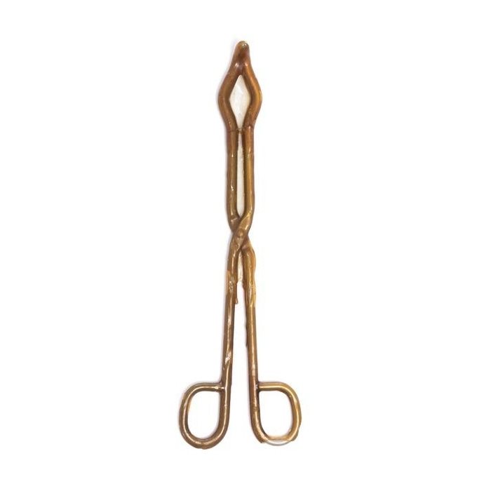 Kleště zahnuté ocelové kelímkové 28cm