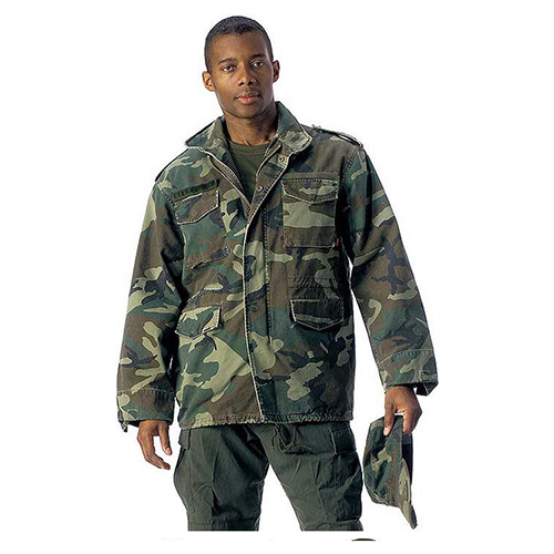 Bunda US M65 VINTAGE WOODLAND vel. 3XL