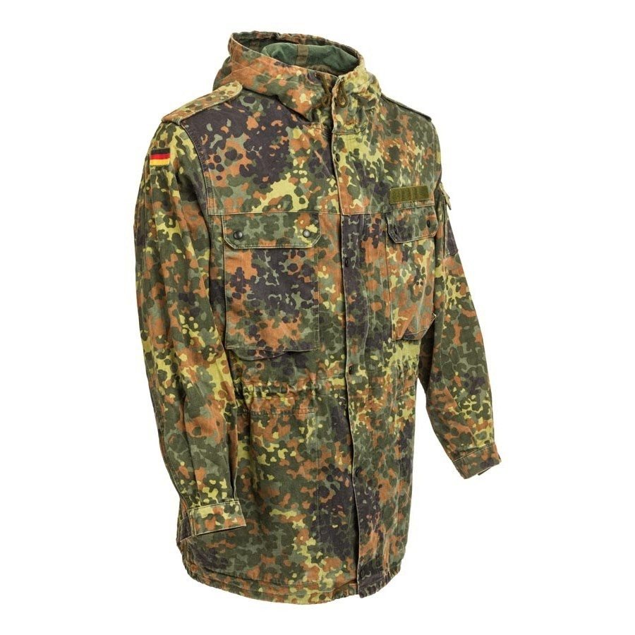 Bunda/parka BW polní bez vložky FLECKTARN použitá vel. 165-175/95-100