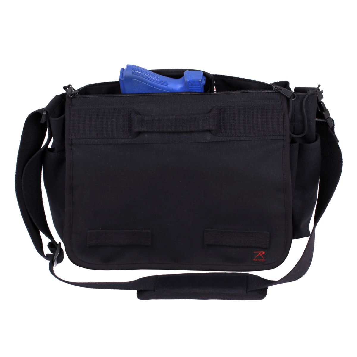 Taška přes rameno CONCEALED CARRY Messenger ČERNÁ
