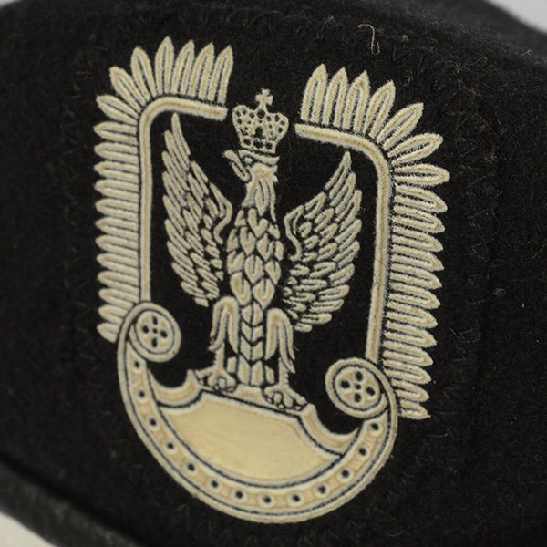 Baret POLSKÝ s nášivkou ČERNÝ vel. 55