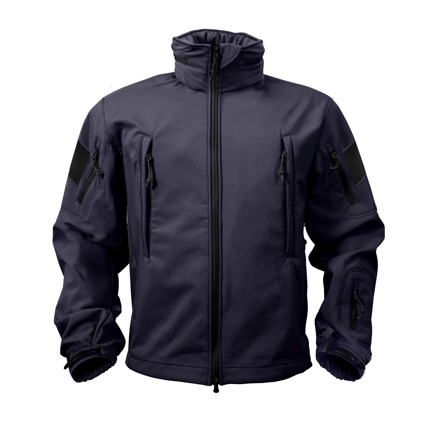 Bunda TACTICAL s kapucí softshell TMAVĚ MODRÁ vel. L
