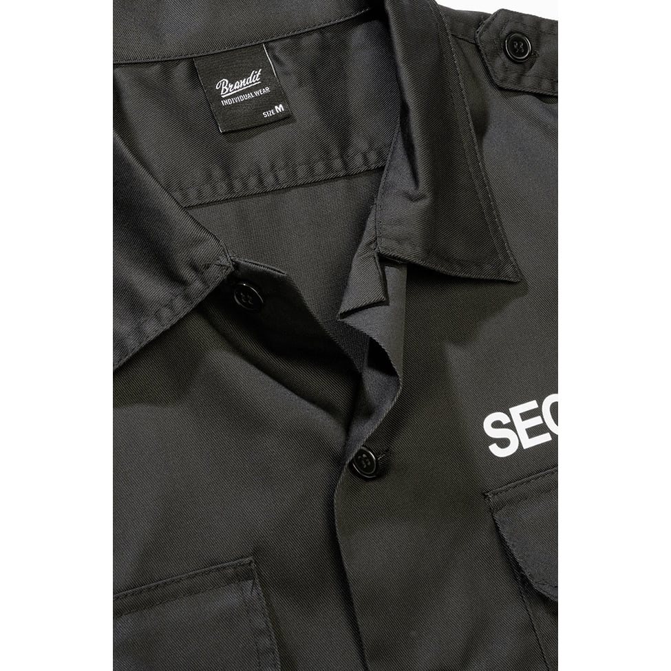 Košile US SECURITY krátký rukáv ČERNÁ vel. 5XL