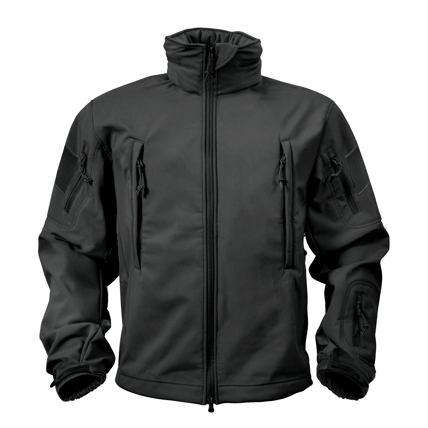 Bunda softshell SECURITY a kapucí ČERNÁ vel. 4XL