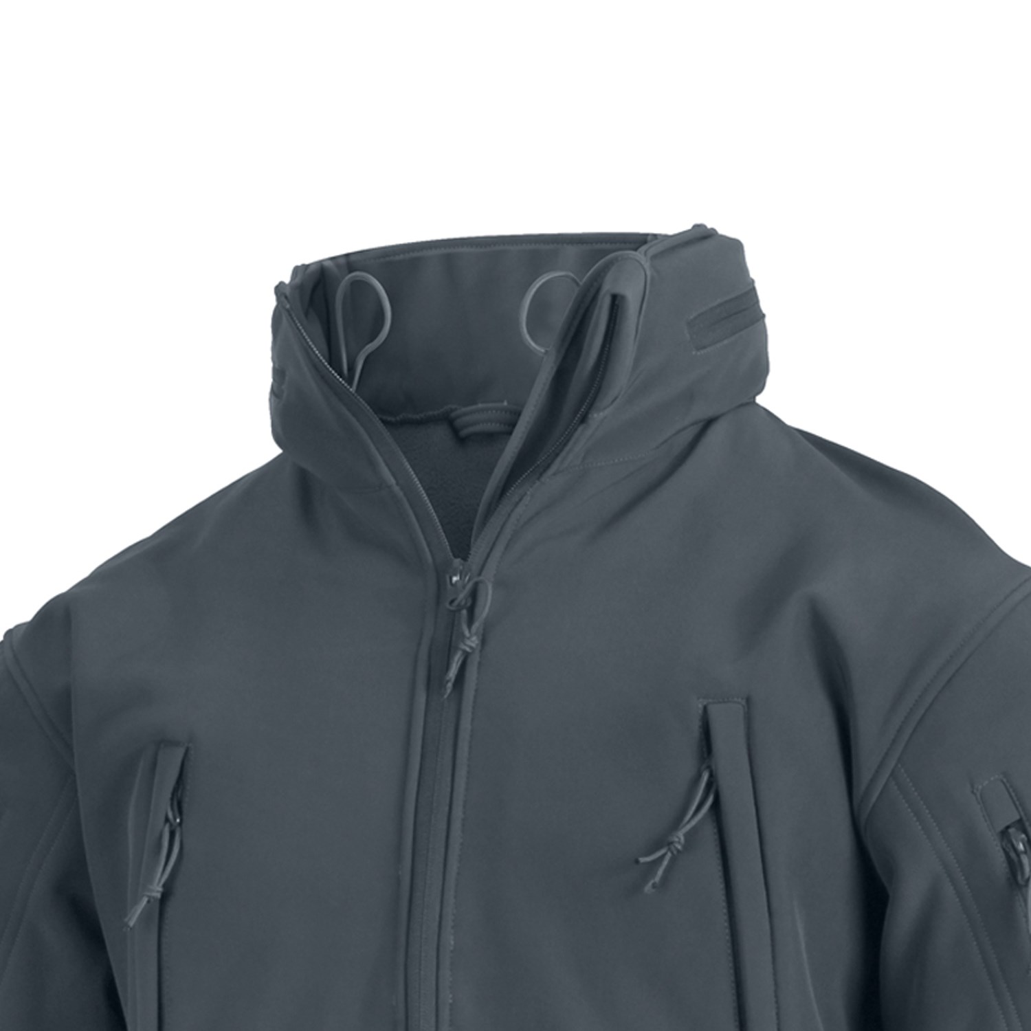 Bunda TACTICAL s kapucí softshell ŠEDÁ vel. XXL