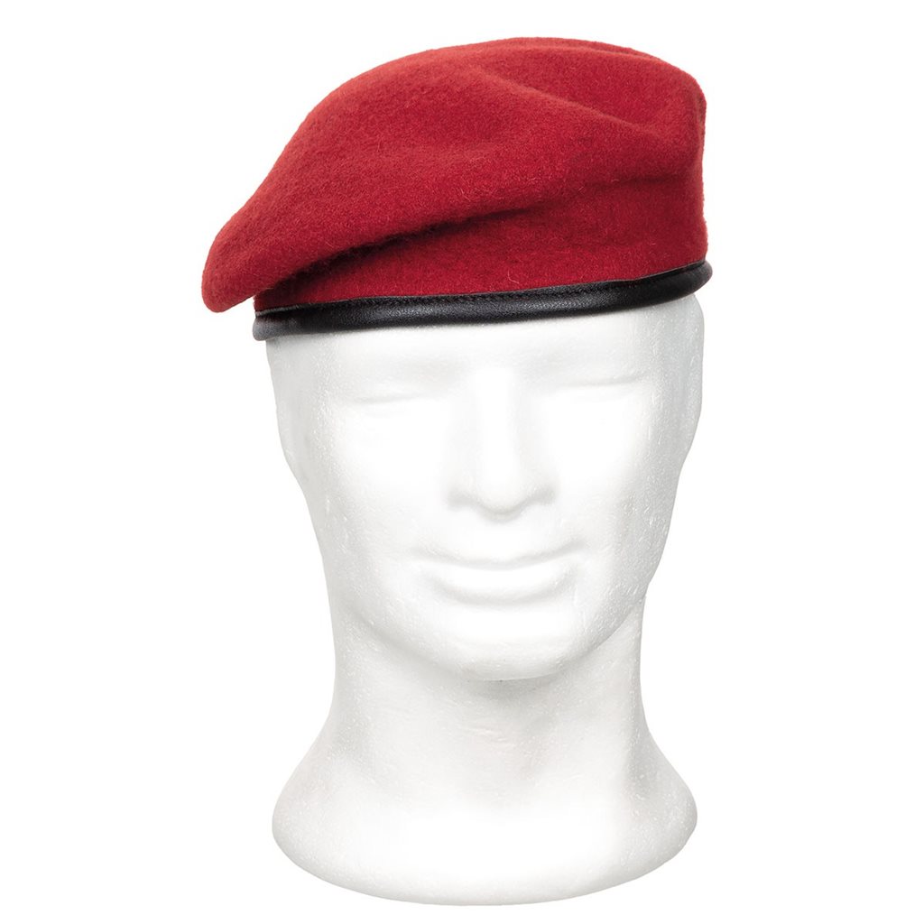 Baret COMMANDO korálově ČERVENÝ vel. 58