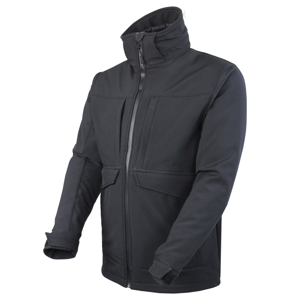 Bunda - parka OVERCAST SOFTSHELL ČERNÁ vel. L