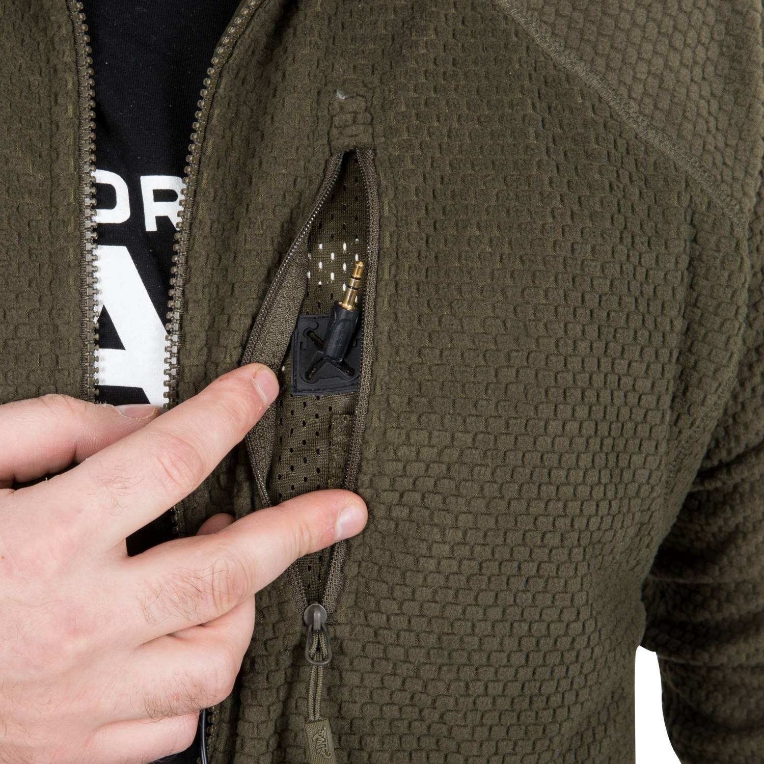 Mikina funkční fleece ALPHA TACTICAL ZELENÁ vel. L