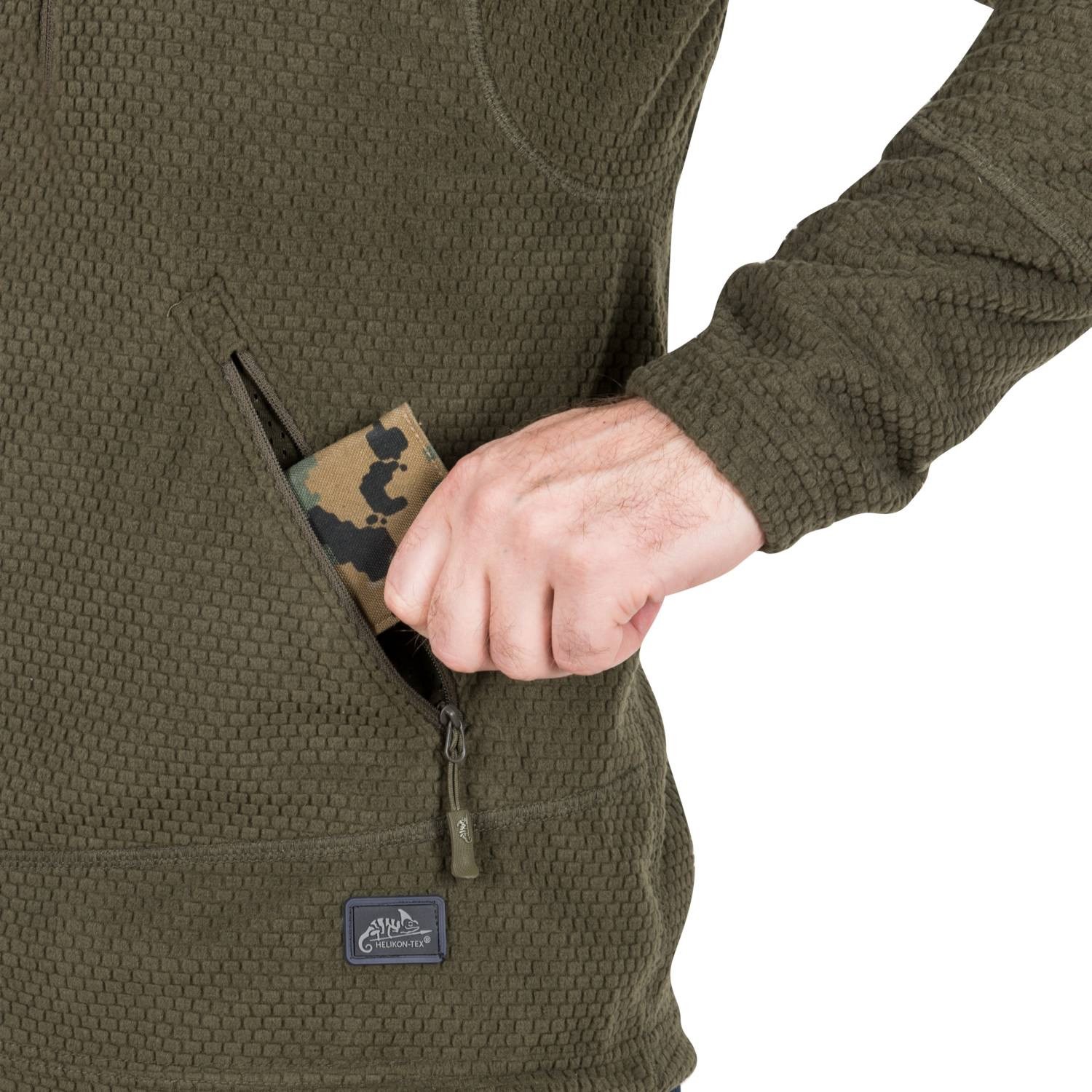 Mikina funkční fleece ALPHA TACTICAL ZELENÁ vel. M