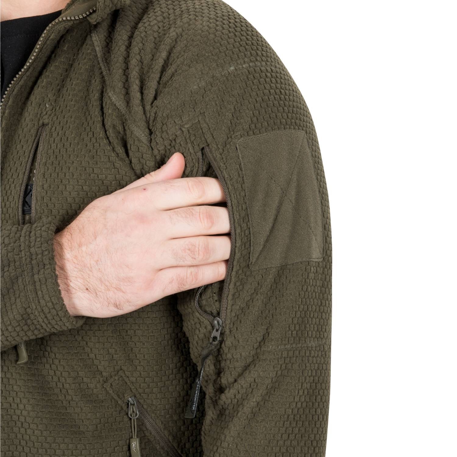 Mikina funkční fleece ALPHA TACTICAL ZELENÁ vel. XL