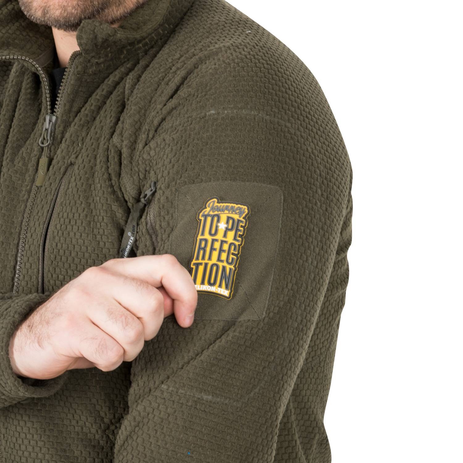 Mikina funkční fleece ALPHA TACTICAL ZELENÁ vel. XL