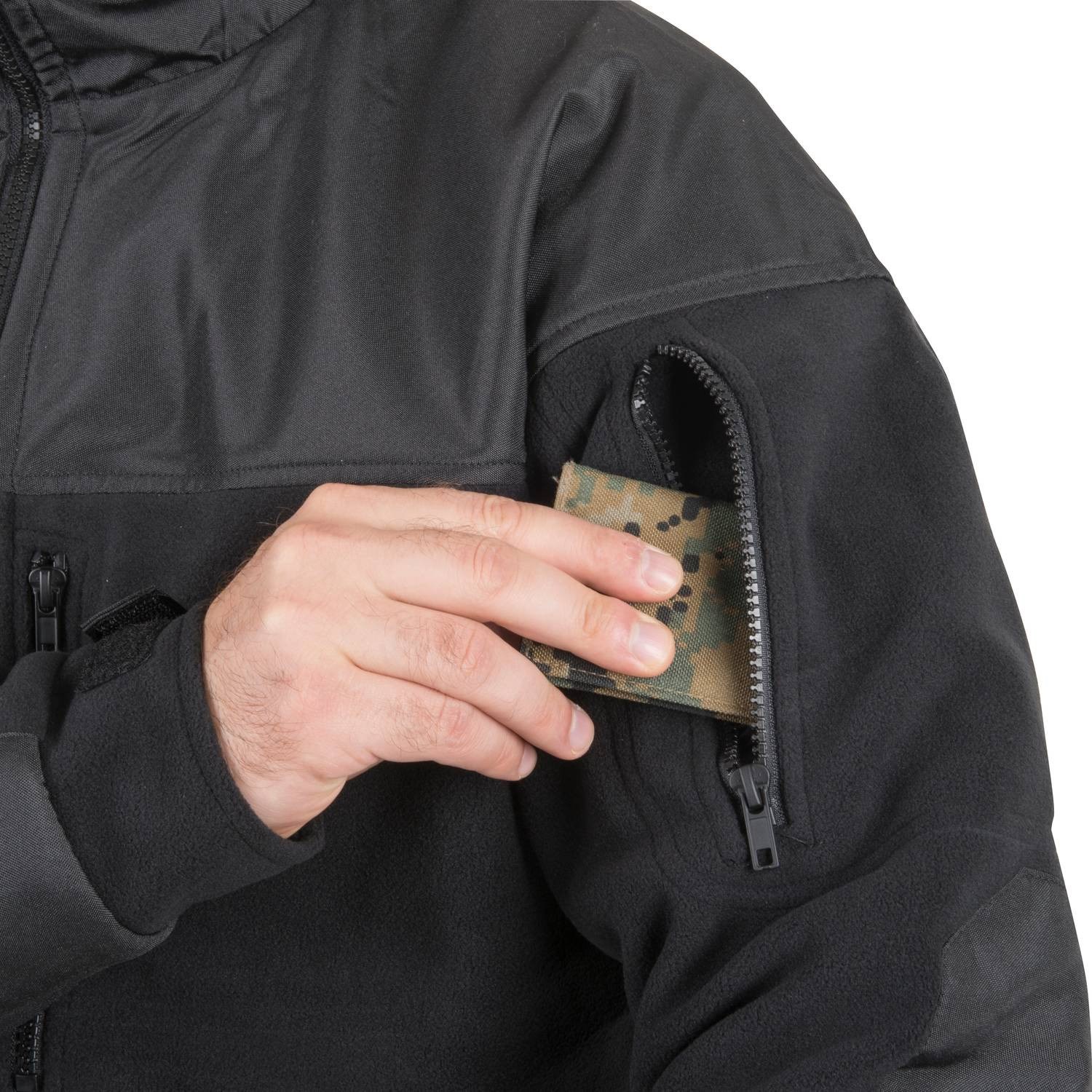 Bunda CLASSIC ARMY fleece ČERNÁ vel. M