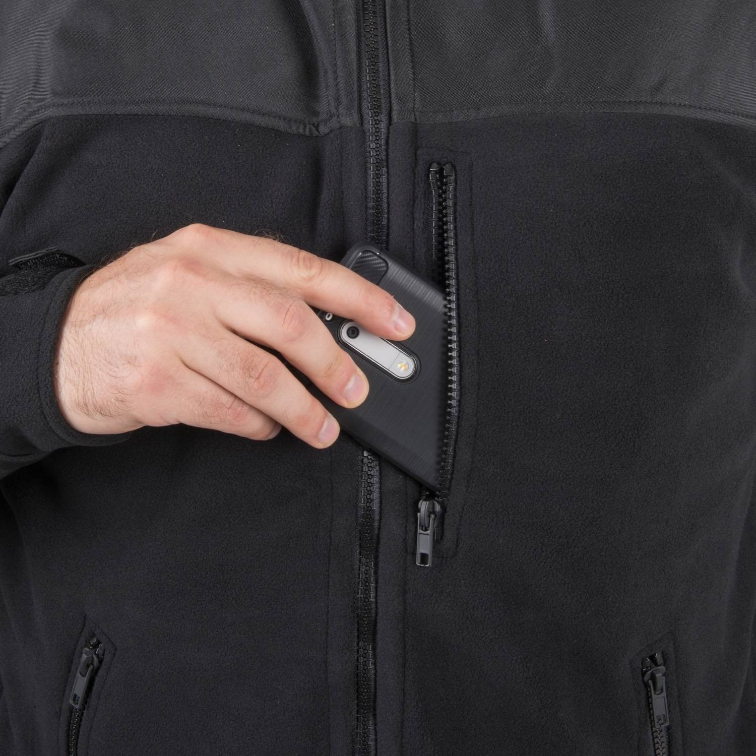 Bunda CLASSIC ARMY fleece ČERNÁ vel. XS