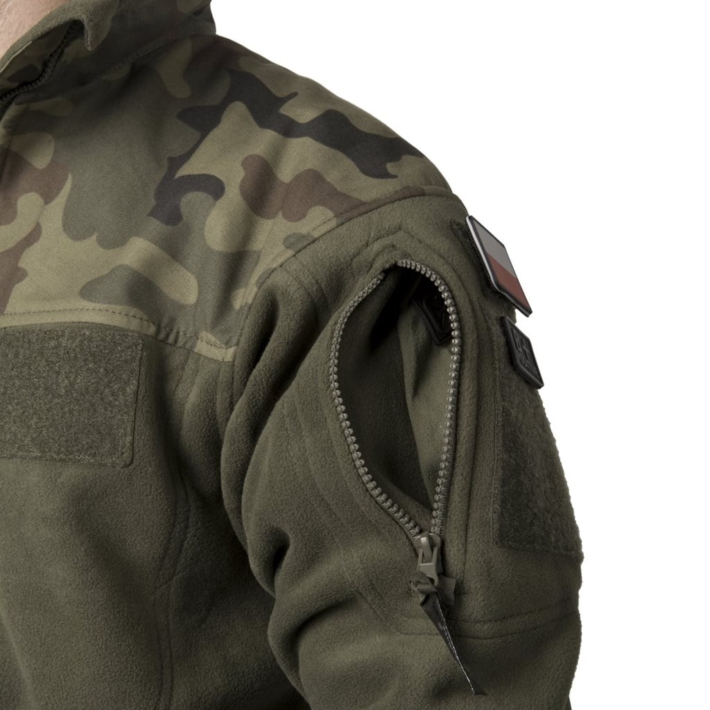Bunda INFANTRY fleece ZELENÁ/WOODLAND POLSKÝ vel. L
