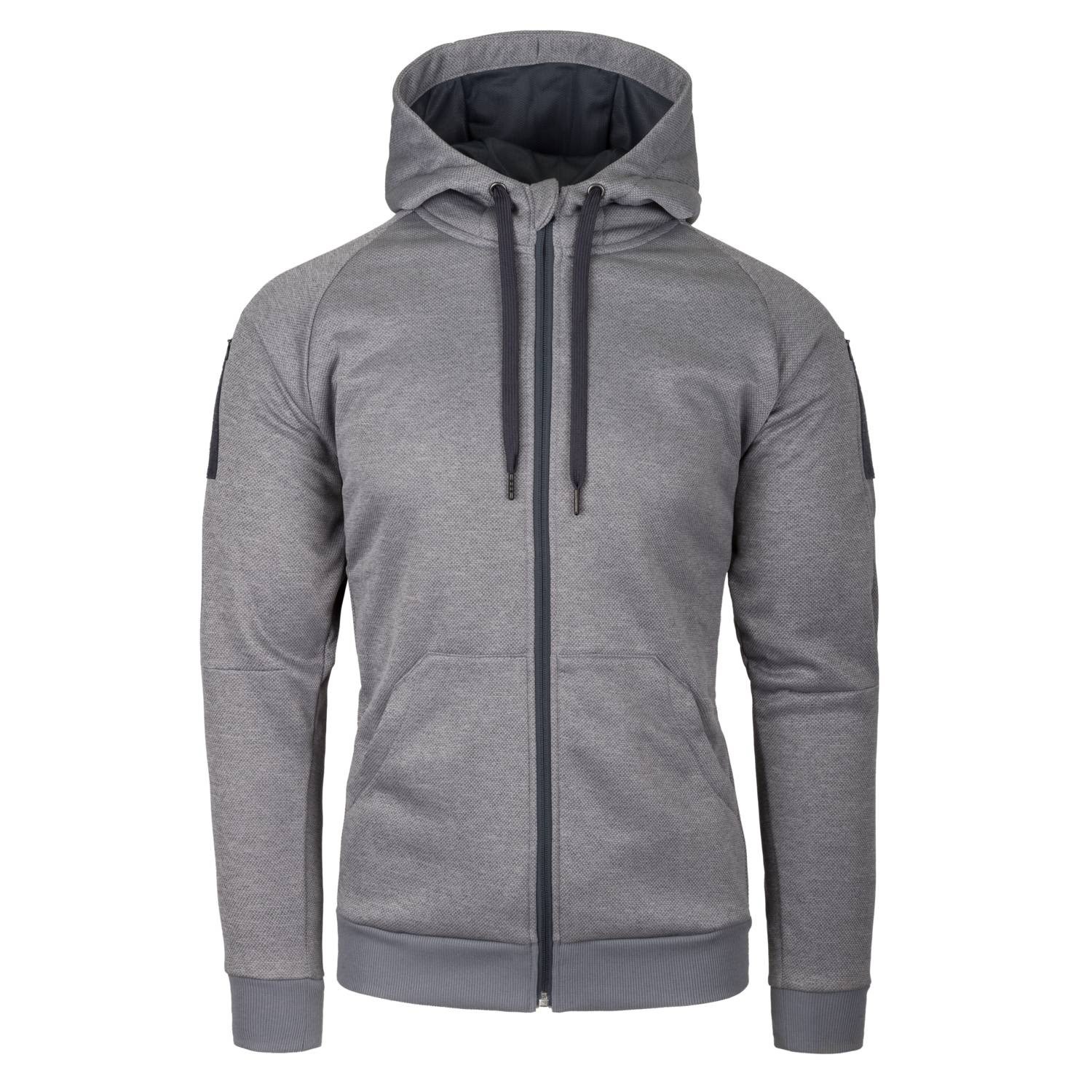 Mikina URBAN TACTICAL HOODIE ŠEDÁ MELANŽ vel. XL