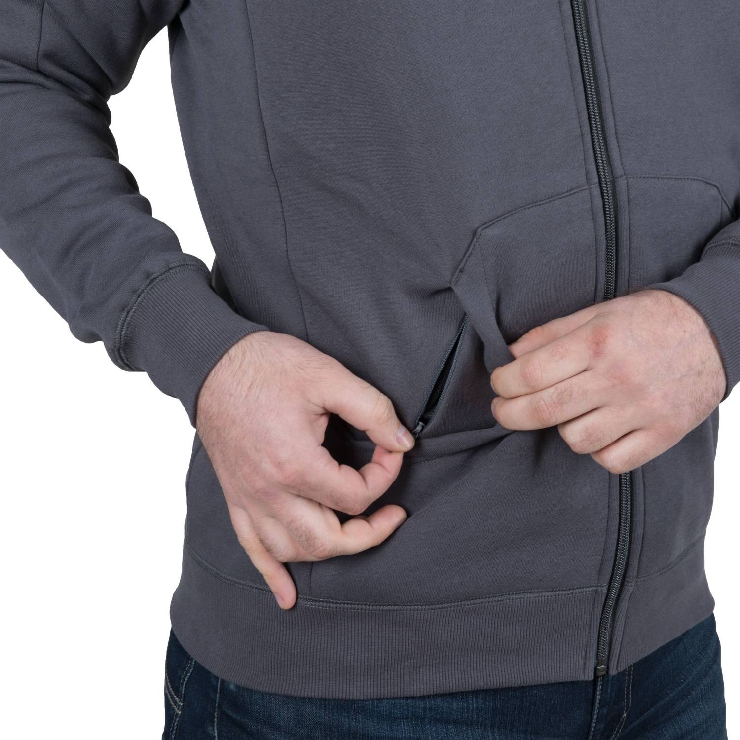 Mikina URBAN TACTICAL LITE ŠEDÁ vel. L