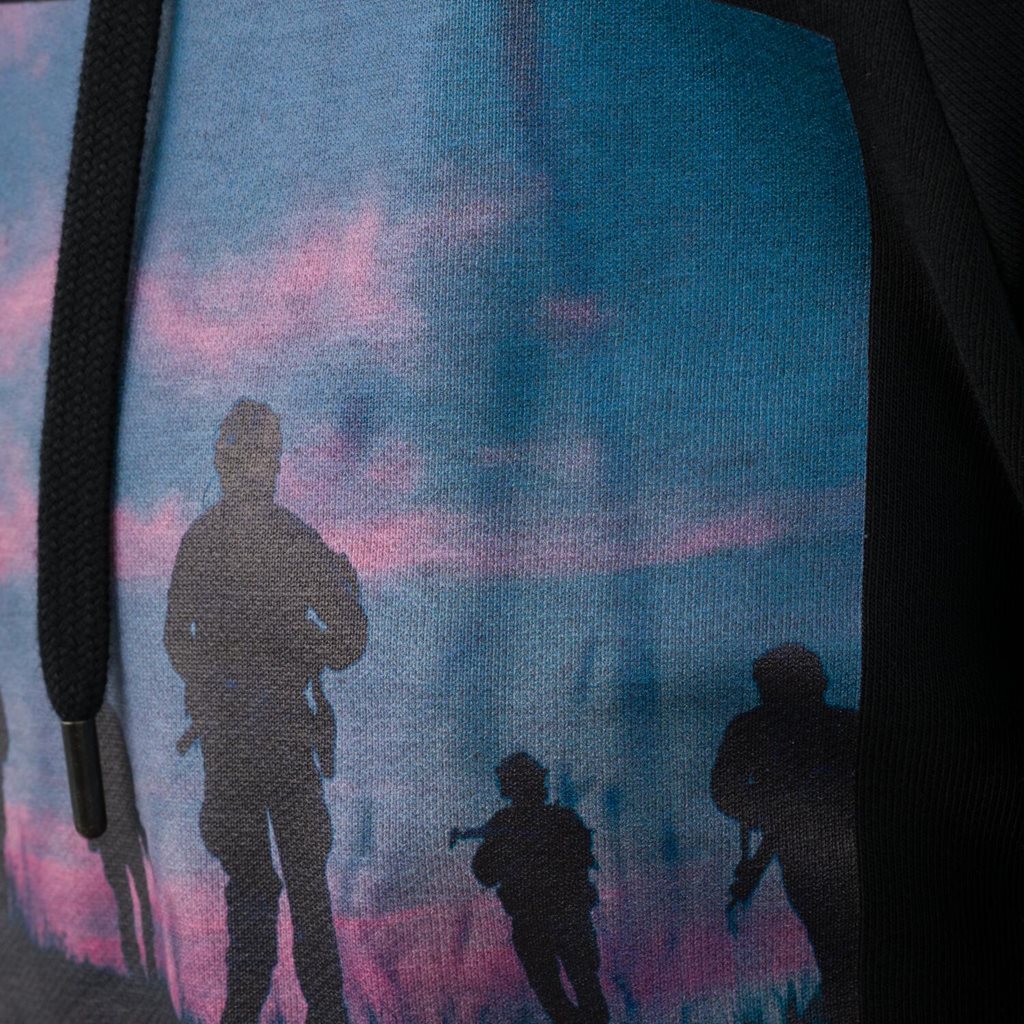 Mikina klokanka SUNSET ČERNÁ vel. L