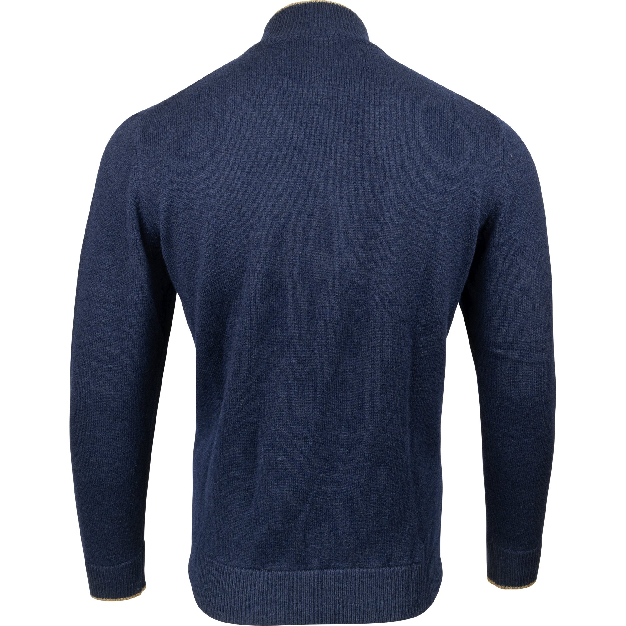 Svetr ASHCOMBE se zipem jehněčí vlna NAVY BLUE vel. XL