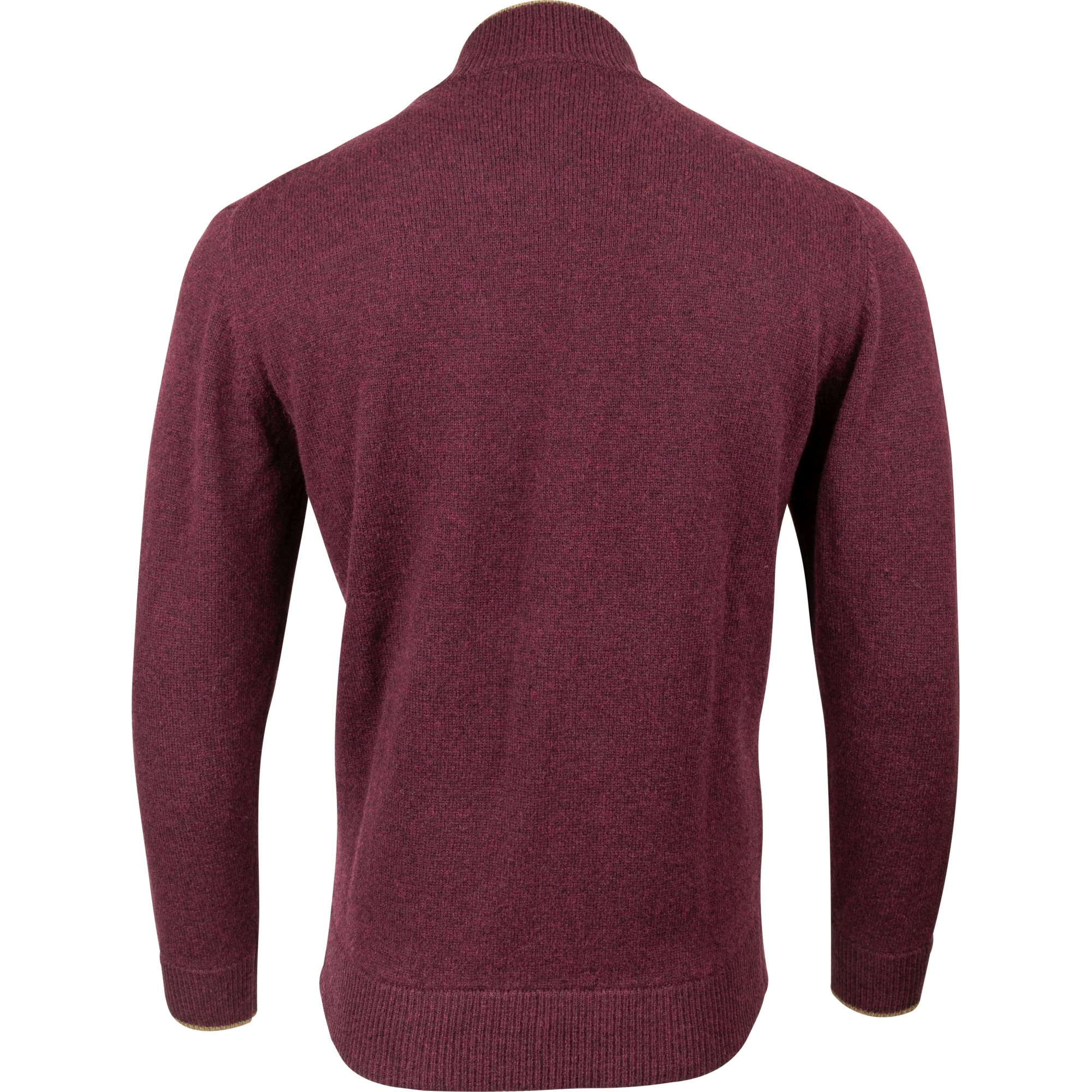 Svetr ASHCOMBE se zipem jehněčí vlna PLUM vel. XL