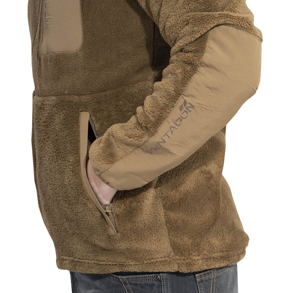 Mikina GRIZZLY FULL-ZIP COYOTE vel. S