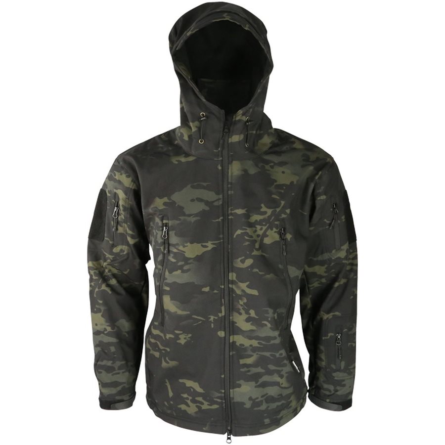 Bunda softshell TACTICAL PATRIOT maskování BTP BLACK vel. S