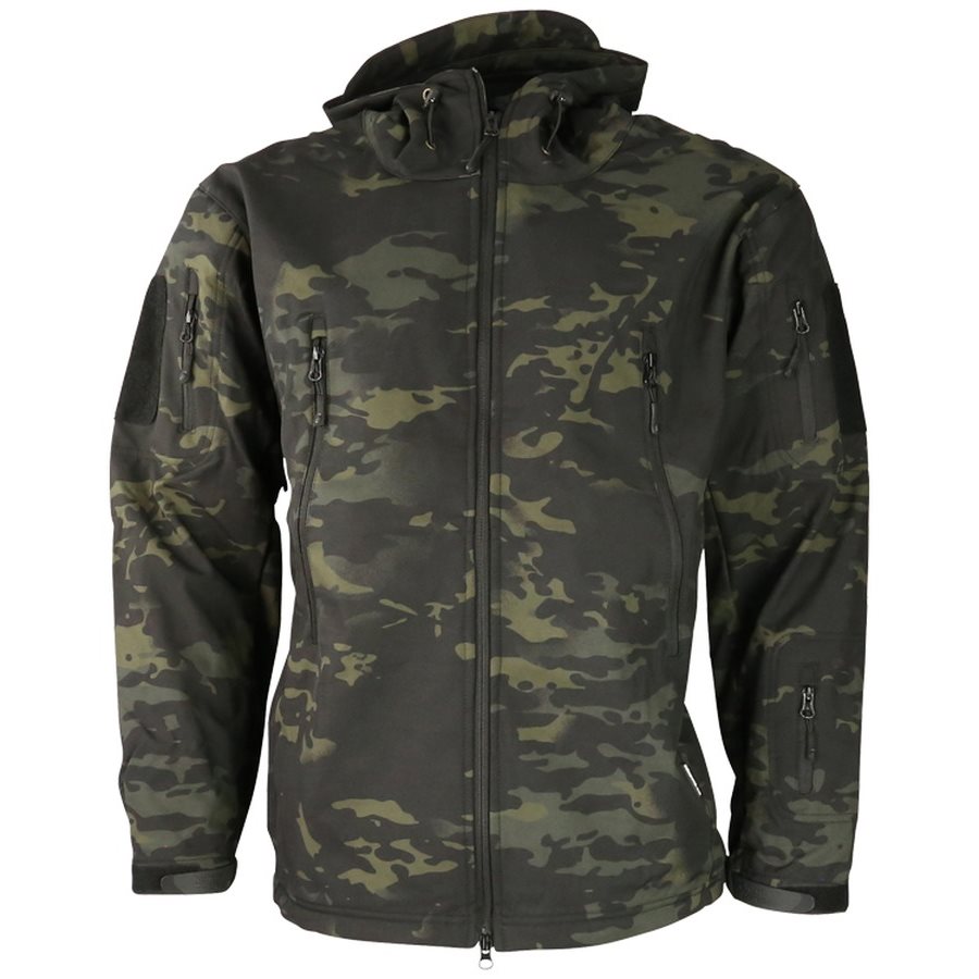 Bunda softshell TACTICAL PATRIOT maskování BTP BLACK vel. S