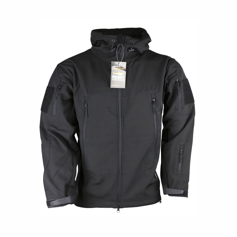 Bunda softshell TACTICAL PATRIOT ČERNÁ vel. XXL