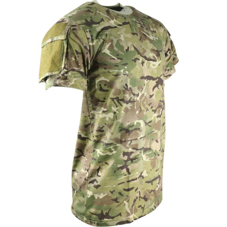 Triko TACTICAL VELCRO krátký rukáv BTP vel. M